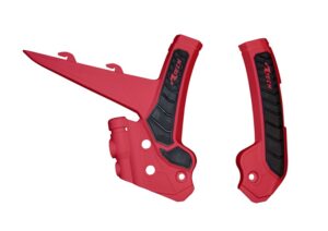Racetech frame beschermers Rood / Zwart Gas Gas MC 125/250 2024 & MC-F 250/350/450 2024 & EC 250/300 2024 & EC 250F/350F/450F/500F 2024