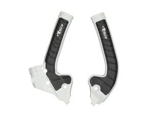 Racetech frame beschermers Wit / Zwart KTM SX 85 18- & Husqvarna TC 85 18- & Gas Gas MC 85 2021