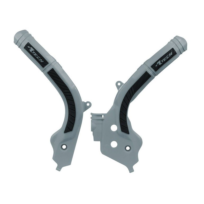 Racetech frame beschermers Grijs / Zwart KTM 16-18 & Husqvarna 16- & Gas Gas