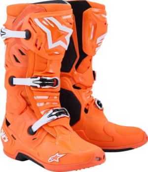 Alpinestars Tech 10 Supervented MX Laarzen Fluor Oranje / Zwart / Wit ( 2026 collectie )