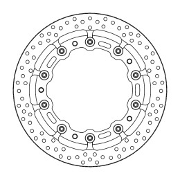Moto Master Zwevende 6mm voor remschijf 320mm 117058
