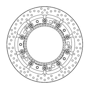 Moto Master Zwevende 6mm voor remschijf 320mm 117068