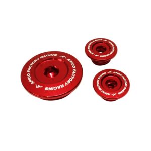 Apico Blok pluggen aluminium rood Honda CRF 250R 04-09 & CRF 250X 04-18