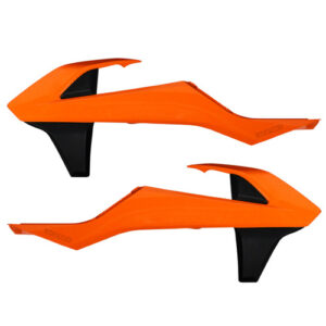Acerbis radiator kappen Zwart / Oranje KTM SX 125/150/250 16-18 & SX-F 250/350/450 16-18 & EXC 250/300 17-19 & EXC-F 250/350/450/500 17-19