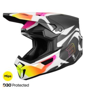 Shot MX Crosshelm Lite Devil Zwart Mat Volwassenen 2026 Collectie ( maat M ) Klep licht beschadigd