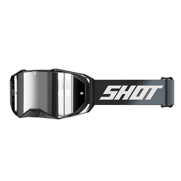 Shot Lite Iridium Solid Zwart Matt Crossbril