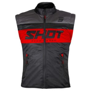 Shot Enduro Bodywarmer Volwassenen Lite Zwart/Rood