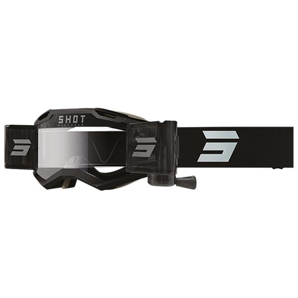 Shot Iris Roll Off Solid Zwart Mat Crossbril ( 45mm )