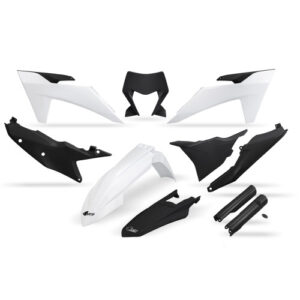 UFO plastic kit Zwart/Wit ( Full kit ) KTM EXC/EXC-F 250/300/350/450/500 2024-