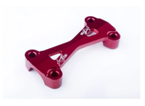 Kite MX/EN bovenste stuurklem rood voor 22mm stuur ( past op Kite kroonplaten & Originele kroonplaten Honda )