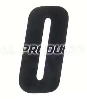 CC Products plaknummer #0 Zwart 17cm hoog ( per stuk ) nummer 0