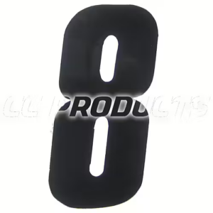 CC Products plaknummer #8 Zwart 17cm hoog ( per stuk ) nummer 8