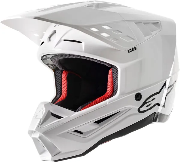 Alpinestars MX crosshelm Supertech M5 ( SM5 ) Solid Wit Maat M