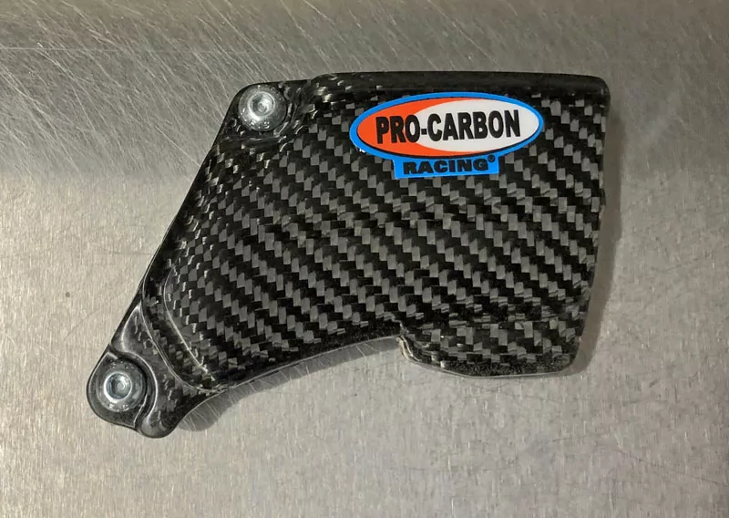 Pro Carbon voortandwiel beschermer Yamaha YZ 125 2005-2025 & Fantic XX 125 2021-2025