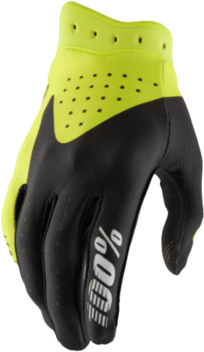 100% handschoenen Itrack Fluor Geel / Zwart Maat L ( 2026 collectie )