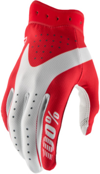 100% handschoenen Itrack Rood / Wit Maat L ( 2026 collectie )