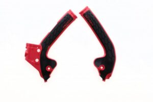 Acerbis X-Grip frame beschermers Zwart / Rood KTM SX 85 18- & Husqvarna TC 85 18- & Gas Gas MC 85 2021