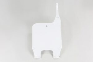 UFO voornummerplaat Wit / Upside Down fork Honda CR 125R/250R 95-99 & CR 500R 95-99