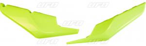 UFO Onderste Zijnummerborden Fluor Geel Husqvarna TC/FC 125/250/350/450 19- & TE 250/300 20- & FE 250/350/450/501 20-