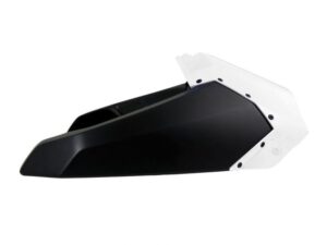 Racetech bovenste radiator kappen Wit / Zwart Yamaha YZ 250F 2014-2018 & YZ 450F 2014-2017 & WR 250F 2015-2019 & WR 450F 2016-2018