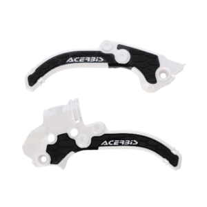 Acerbis X-Grip frame beschermers wit / zwart KTM SX 50 2024- & Husqvarna TC 50 2024- & Gas Gas MC 50 2024-