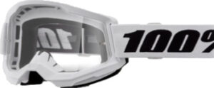 100% Strata 2 Crossbril Wit - heldere clear lens ( 2026 collection )
