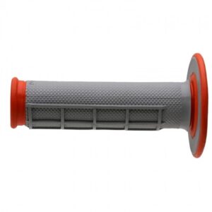 Renthal handvaten Duallayer Diamond Half Waffle / Tapered oranje / grijs G155
