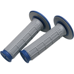Renthal handvaten Duallayer Taper blauw / grijs G162