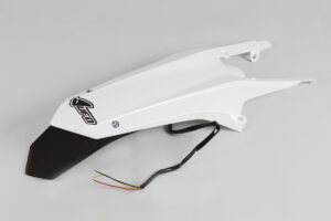 UFO Enduro Achterspatbord met led lamp Wit Husqvarna TE/FE 125/250/300/350/450/501 14-16