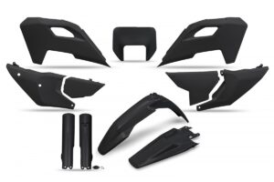 UFO plastic kit Zwart Husqvarna TE 250/300 24- & FE 250/350/450/501 24-