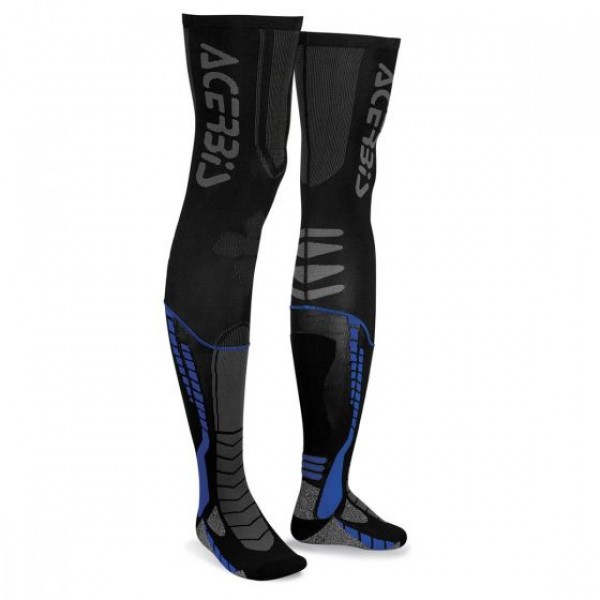 Acerbis X-Leg Pro sokken voor kniebrace Zwart / Blauw