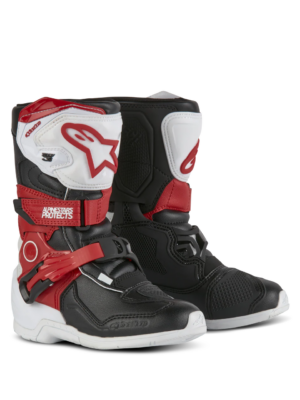 Alpinestars Tech 3S Kinder MX Laarzen Wit / Zwart / Rood ( voor de allerkleinsten )