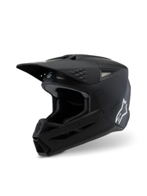 Alpinestars MX Jeugd/Kinderen crosshelm SM3 Solid Zwart 2026 collectie