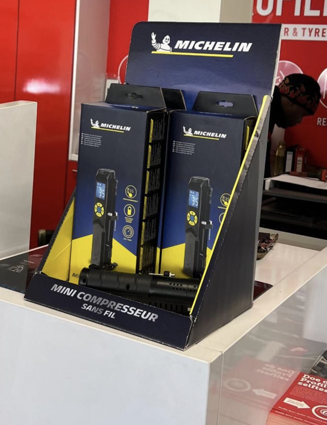 Michelin mini compressor 20x4x45 cm - Afbeelding 3