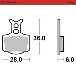 Moto Master Sinter Pro voor of achter remblokken KTM SX 50 2024 & SX-E 3/5 & Husqvarna TC 50 2024 & EE 3/5 & Gas Gas MC-E 3/5