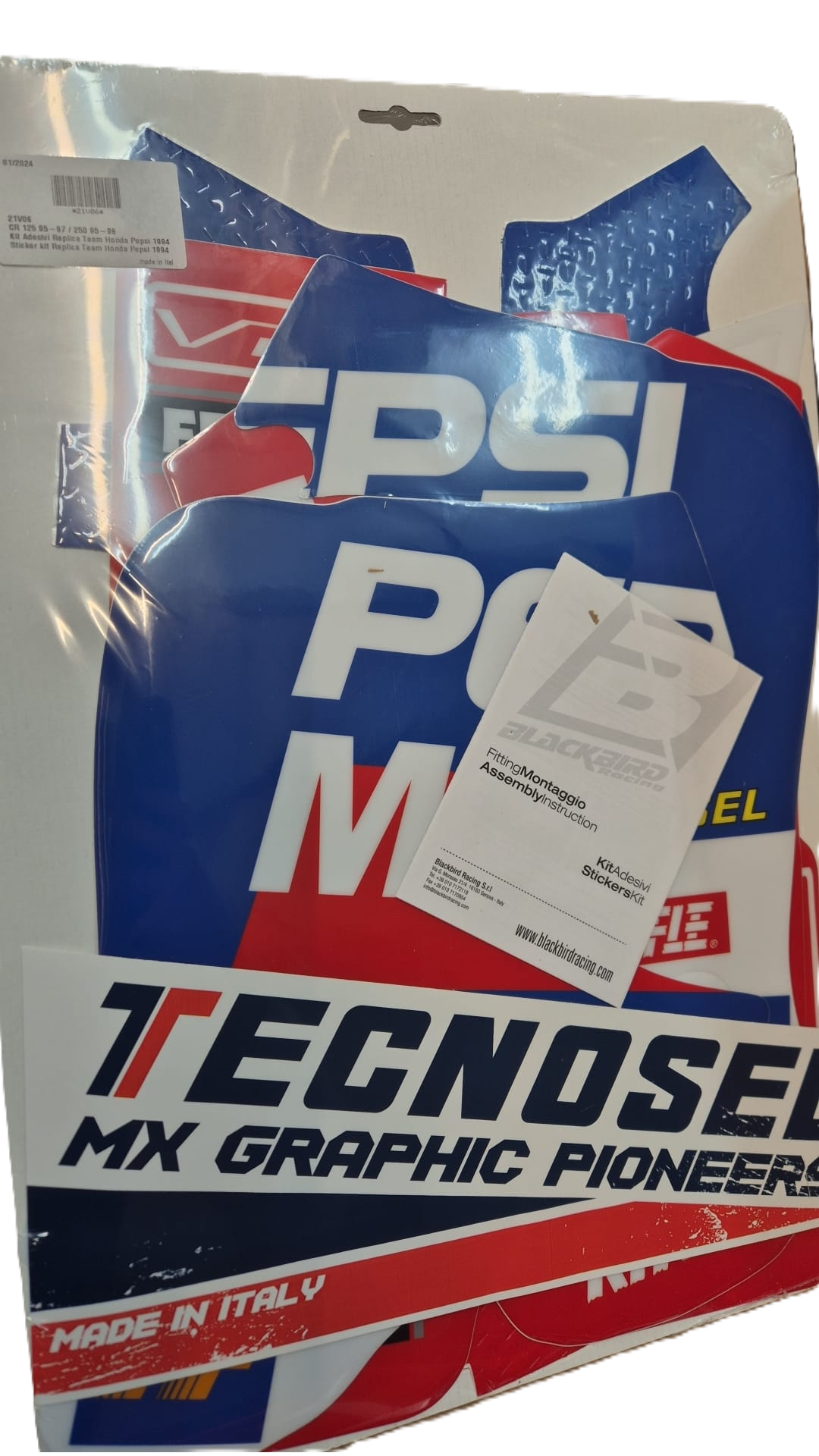 Blackbird stickerset Replica Team Honda Pepsi 1994 Honda CR 125R 1993-1997 & CR 250R 1992-1996 - Afbeelding 2
