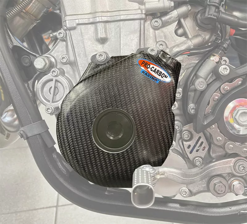 Pro Carbon blok ontsteking beschermer KTM SX-F 450 2023- & Husqvarna FC 450 2023- & Gas Gas MC 450F 2024-