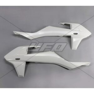 UFO radiator kappen Wit KTM SX 125/150/250 16-18 & SX-F 250/350/450 16-18 & EXC 250/300 17-19 & EXC-F 250/350/450/500 17-19