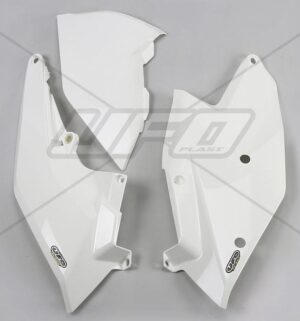 UFO zijnummerborden + Luchtfilterkap Wit KTM SX 125/150/250 16-18 & SX-F 250/350/450 16-18 & EXC 250/300 17-19 & EXC-F 250/350/450/500 17-19