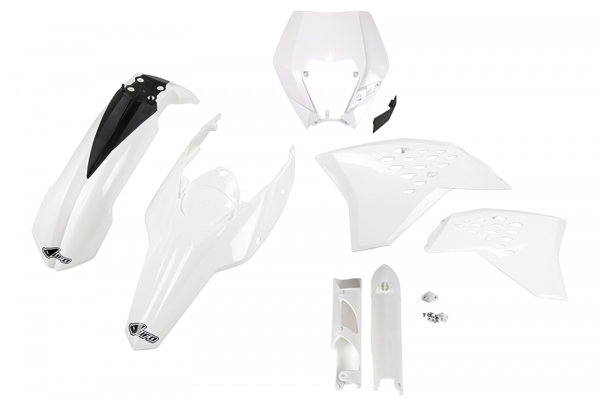 UFO plastic kit Wit KTM EXC 250/300/350/450/500 2009-2011 (full kit)