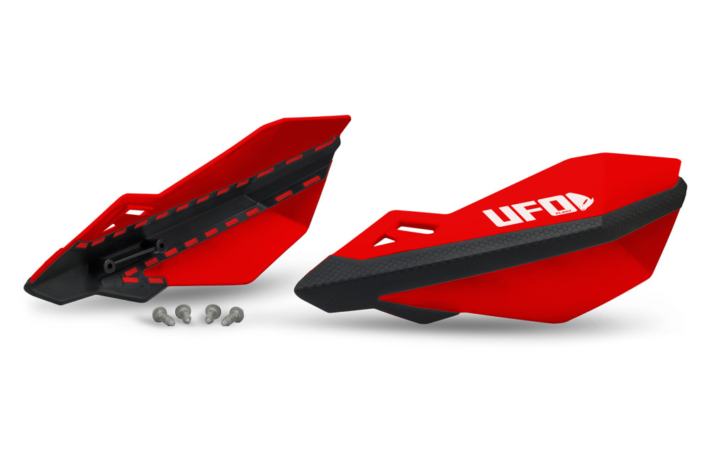 UFO Traxion Handkappen voor KTM/Husqvarna/Gas Gas/Honda originele bevestiging Rood / Zwart - Afbeelding 2