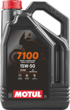 Motul 7100 motorolie 4t 15w50 100% synthetisch 4 liter