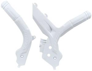 Racetech frame beschermers wit KTM SX 125/150/250 2019-2022 & SX-F 250/350/450 2019-2022 & EXC/EXC-F 250/300/350/450/500 2020-2023