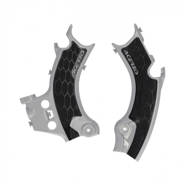 Acerbis X-Grip frame beschermers Zilver / Zwart Honda CRF 250R/RX 2025- & CRF 450R/RX 2025-