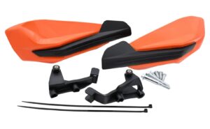 Braapp KTM Factory Replica Handkappen + bevestiging set Oranje/Zwart KTM Enduro 2014-2024 & Cross 2014-2026 & Husqvarna/Gas Gas