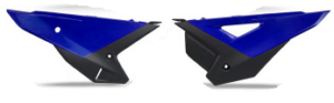 UFO Zijnummerborden Blauw/Zwart Factory Replica 2026 Honda CRF 250R 2025- & CRF 450R 2025-