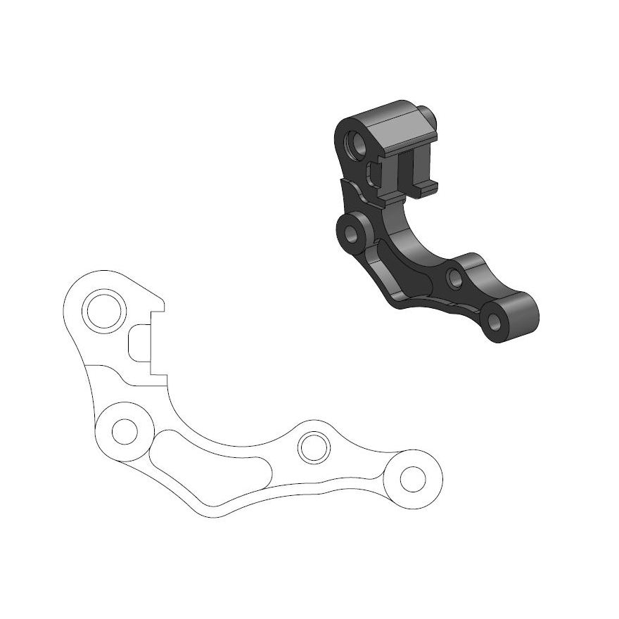 Moto Master Oversize 260mm adapter voor remschijf Honda CRF 250R/RX 2019- & CRF 450R/RX 2019-