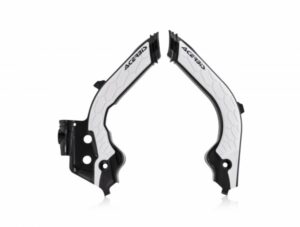 Acerbis X-Grip frame beschermers zwart / wit Husqvarna TC/FC 125/250/350/450 19- & TE 250i/300i 20 & FE 250/350/450/501 20 & Gas Gas EC/MC 125/250/300/350F 2021-
