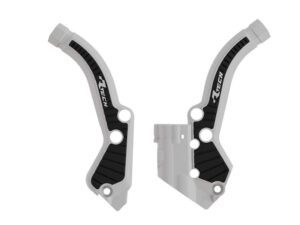 Racetech frame beschermers wit / zwart KTM SX 50 2024- & Husqvarna TC 50 2024- & Gas Gas MC 50 2024-