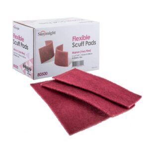 Sunmight Flexible Scuff Pads Very Fine Maroon 115mm x 230mm ( doos 25 stuks )